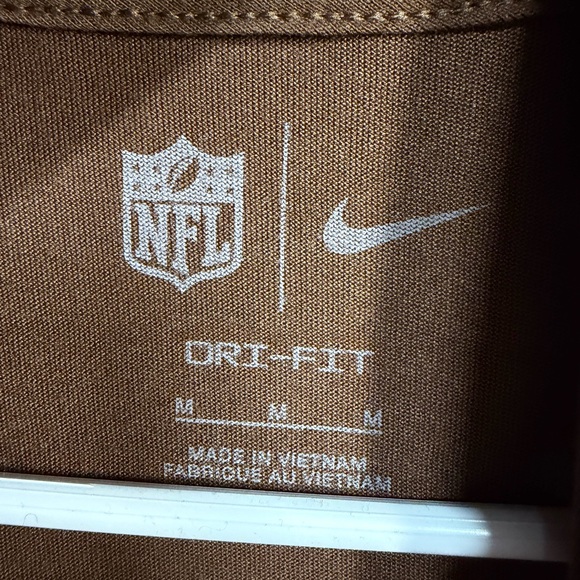 Nike Dri Fit Brown Baltimore Ravens NFL Long Sleeve Tshirt Hoodie - Picture 5 of 10